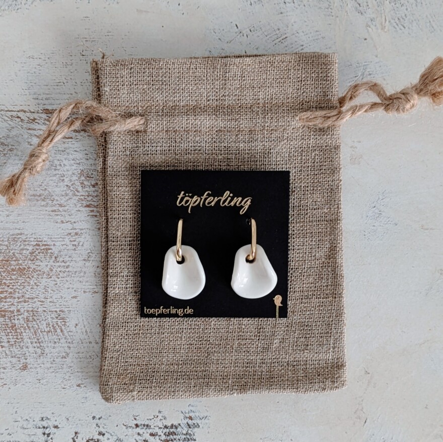 Porzellan-Ohrringe Tiny Ghost ⋆ 39€